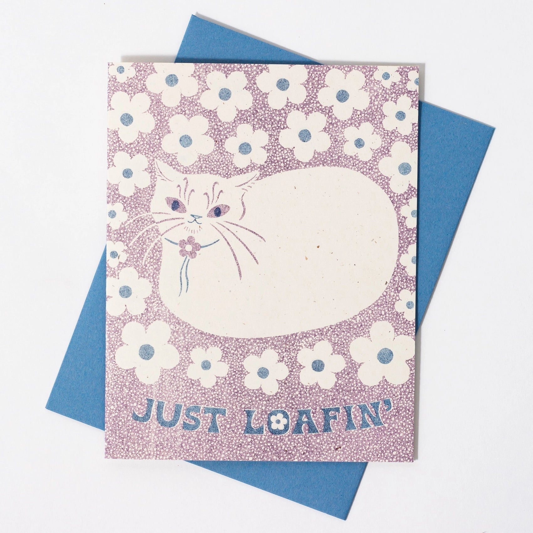 Just Loafin' Cat Card