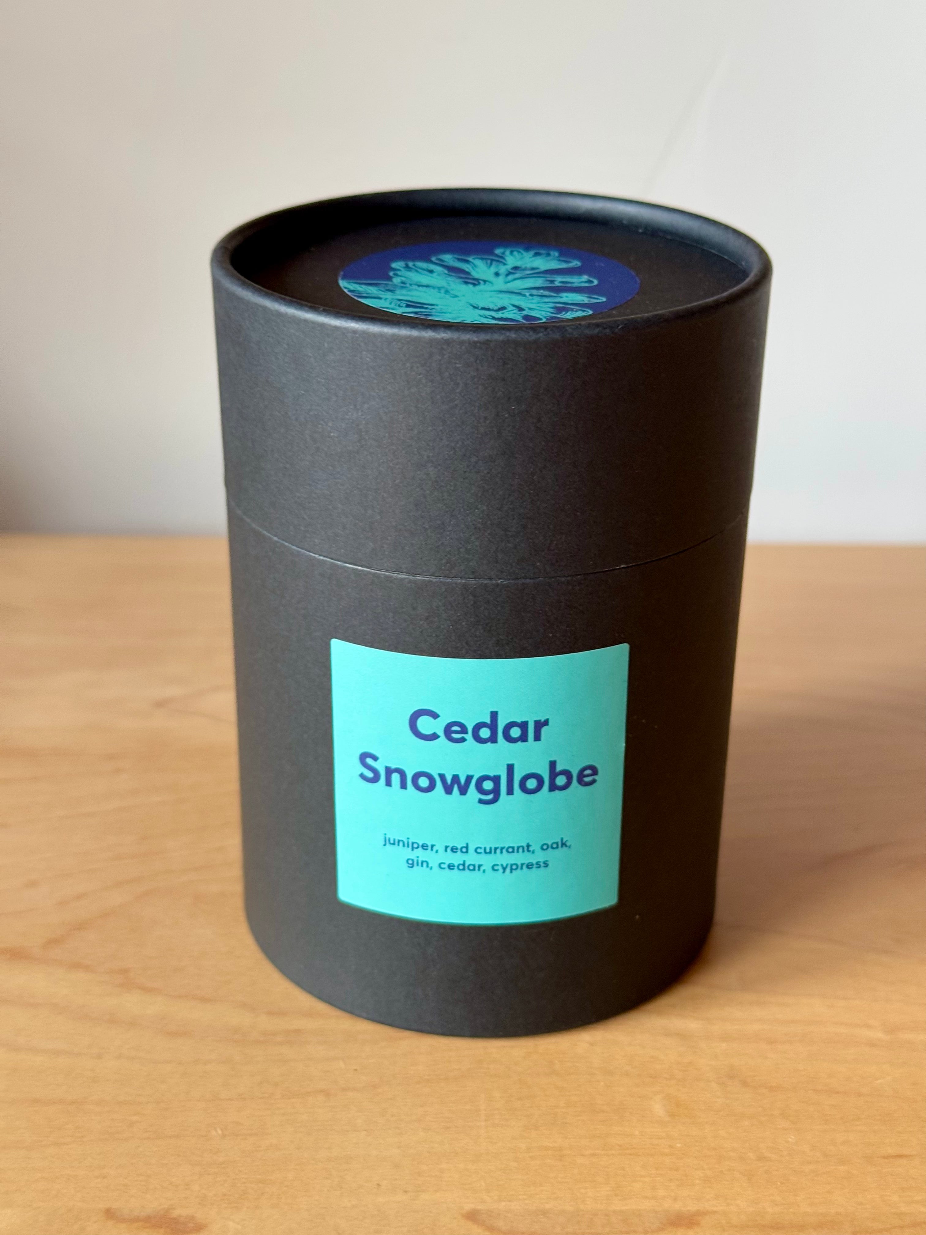 Cedar Snowglobe Candle, 10 oz